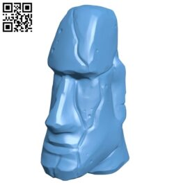 Stone head B009375 file obj free download 3D Model for CNC and 3d printer