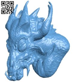 Strange dragon B009295 file obj free download 3D Model for CNC and 3d printer
