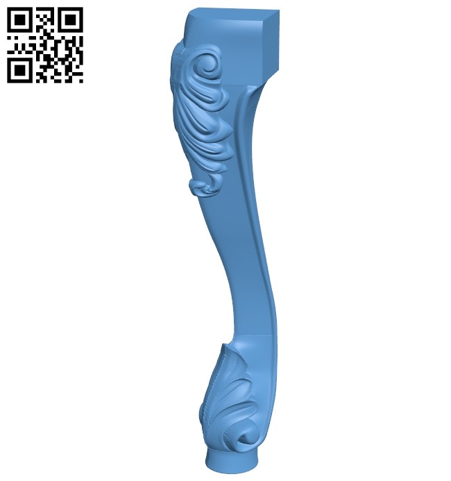 Table legs and chairs A006258 download free stl files 3d model for CNC wood carving