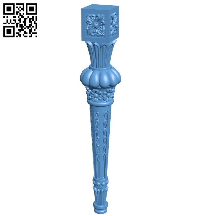 Table legs and chairs A006259 download free stl files 3d model for CNC wood carving