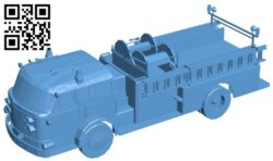 Truck pumper B009364 file obj free download 3D Model for CNC and 3d printer