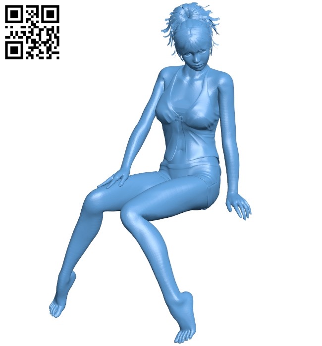 Women Pajamas B009285 file obj free download 3D Model for CNC and 3d printer