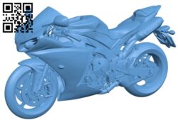 Yamaha YZF-R1 – motorbike B009304 file obj free download 3D Model for CNC and 3d printer