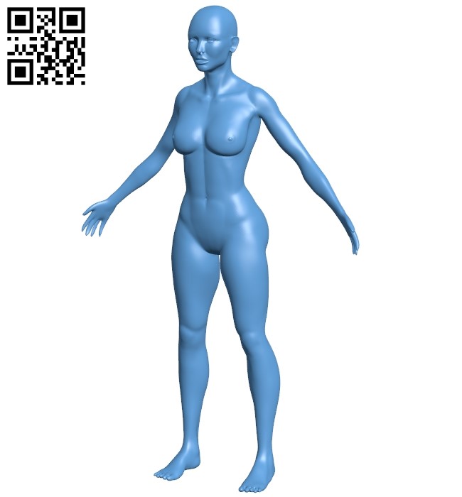 woman B009297 file obj free download 3D Model for CNC and 3d printer