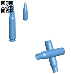 Bullet – gun B009420 file obj free download 3D Model for CNC and 3d printer
