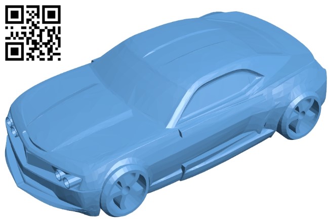 Camaro ZL1 2017 - car B009431 file obj free download 3D Model for CNC and 3d printer