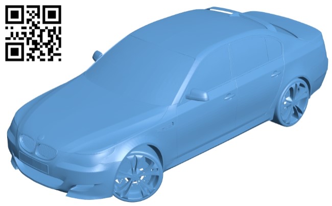 Car BMW M5 B009491 file stl free download 3D Model for CNC and 3d printer