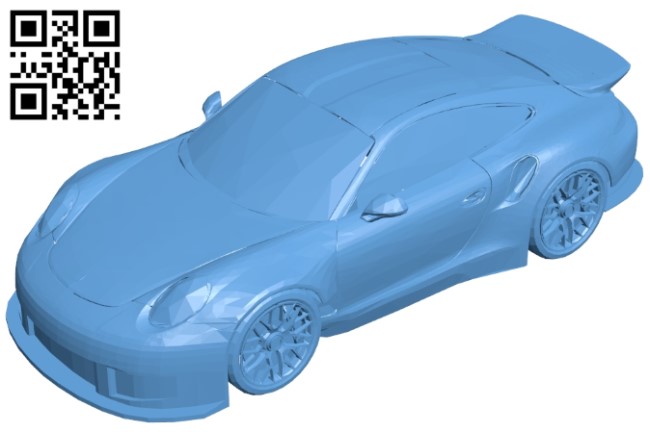 Car Painted 991 B009454 file obj free download 3D Model for CNC and 3d printer