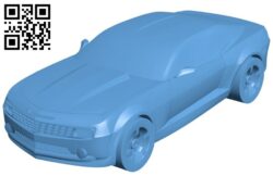 Car camaro 2011 B009441 file obj free download 3D Model for CNC and 3d printer