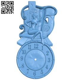 Clock face panel A006456 download free stl files 3d model for CNC wood carving