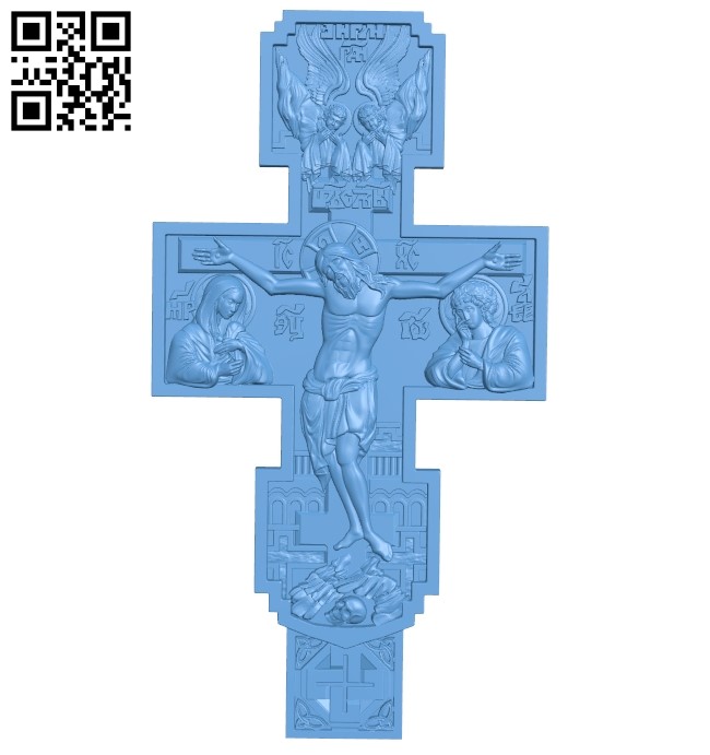 Cross symbol pattern A006340 download free stl files 3d model for CNC wood carving