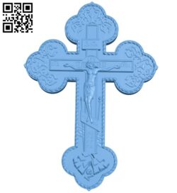Cross symbol pattern A006344 download free stl files 3d model for CNC wood carving