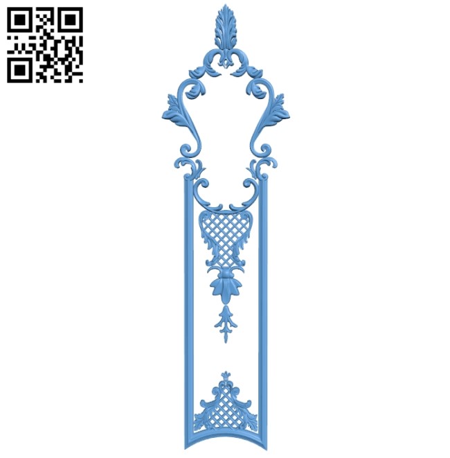 Door pattern A006397 download free stl files 3d model for CNC wood carving