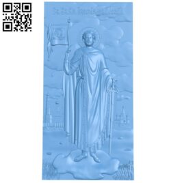 Icon Alexander Nevsky A006348 download free stl files 3d model for CNC wood carving