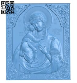 Icon Fedorovskaya A006359 download free stl files 3d model for CNC wood carving