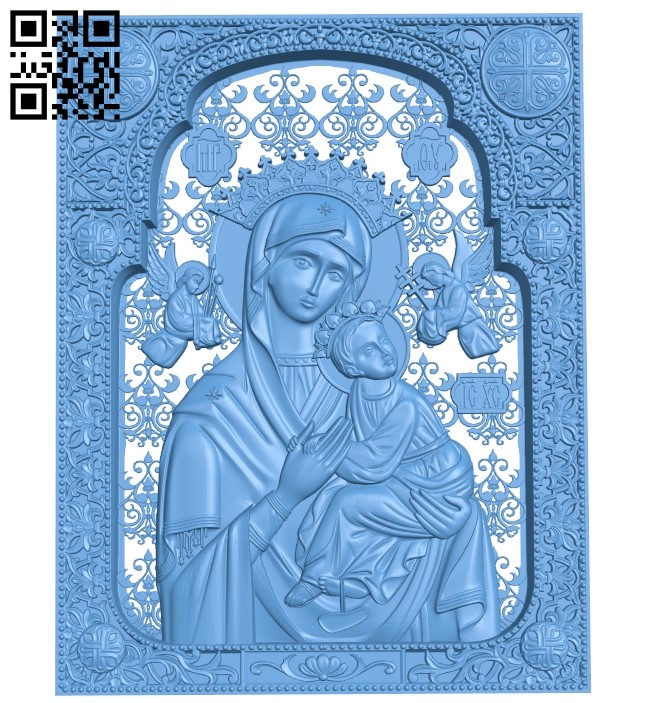 Icon of Unrelenting Help A006353 download free stl files 3d model for CNC wood carving