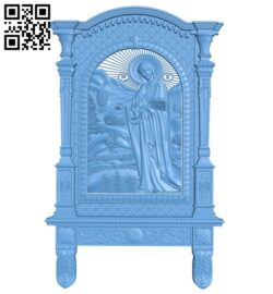 Icon of the mother of God A006354 download free stl files 3d model for CNC wood carving