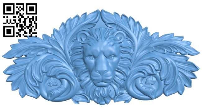 Lion head pattern A006335 download free stl files 3d model for CNC wood carving