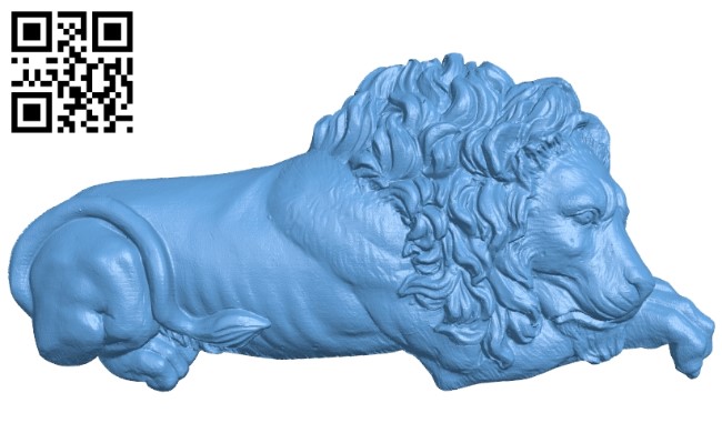 Lion pattern A006337 download free stl files 3d model for CNC wood carving