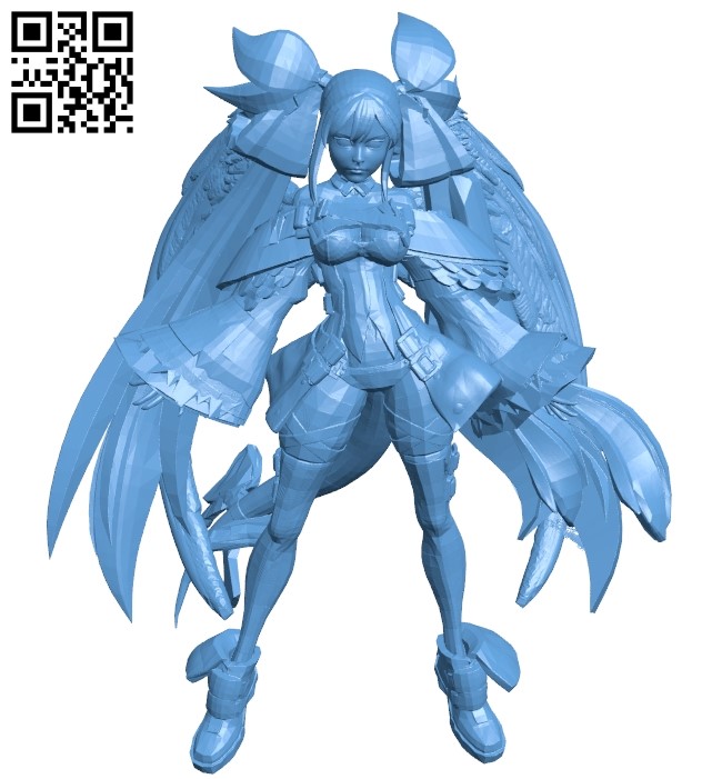 Miss Dizzy GGX B009512 file stl free download 3D Model for CNC and 3d printer