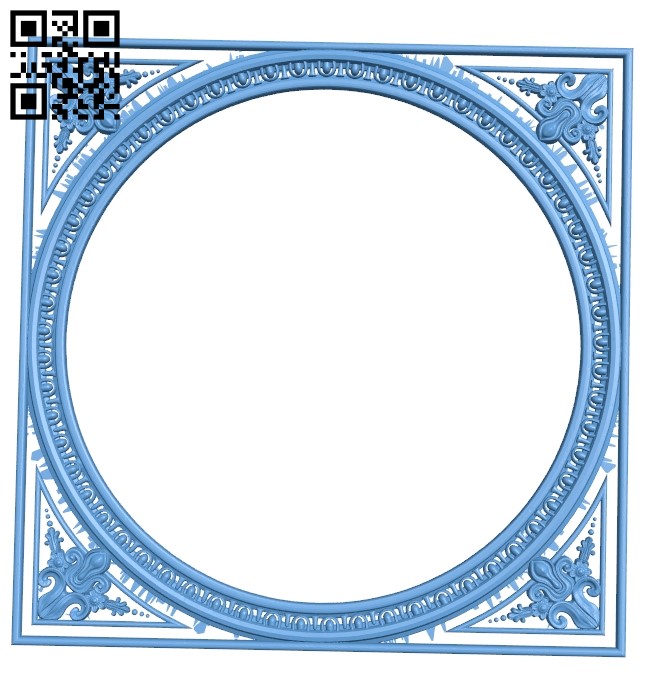 Picture frame or mirror A006430 download free stl files 3d model for CNC wood carving