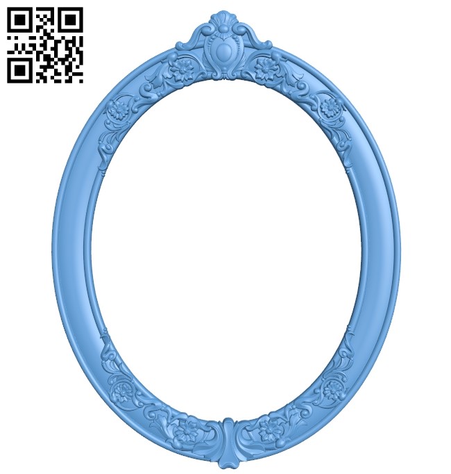 Picture frame or mirror A006432 download free stl files 3d model for CNC wood carving
