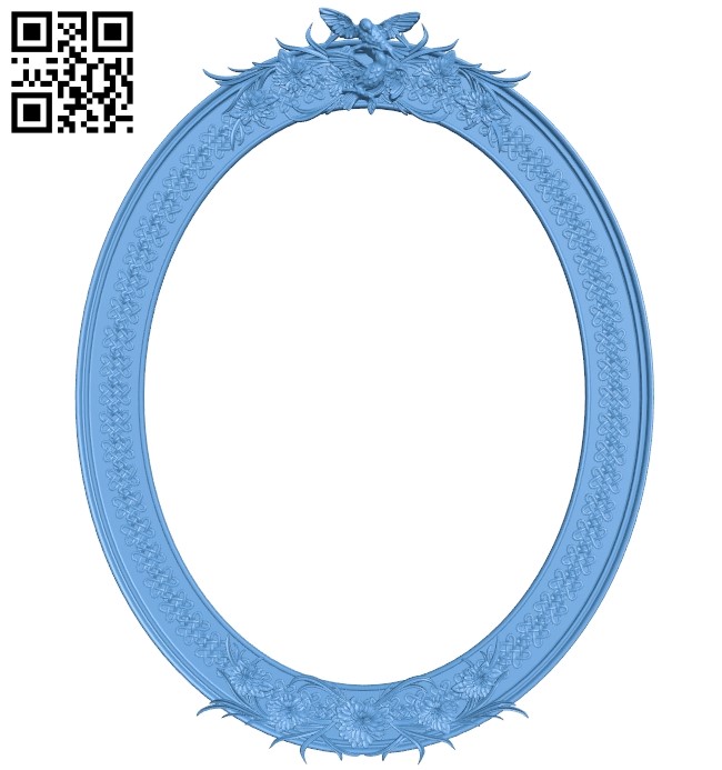 Picture frame or mirror A006433 download free stl files 3d model for CNC wood carving
