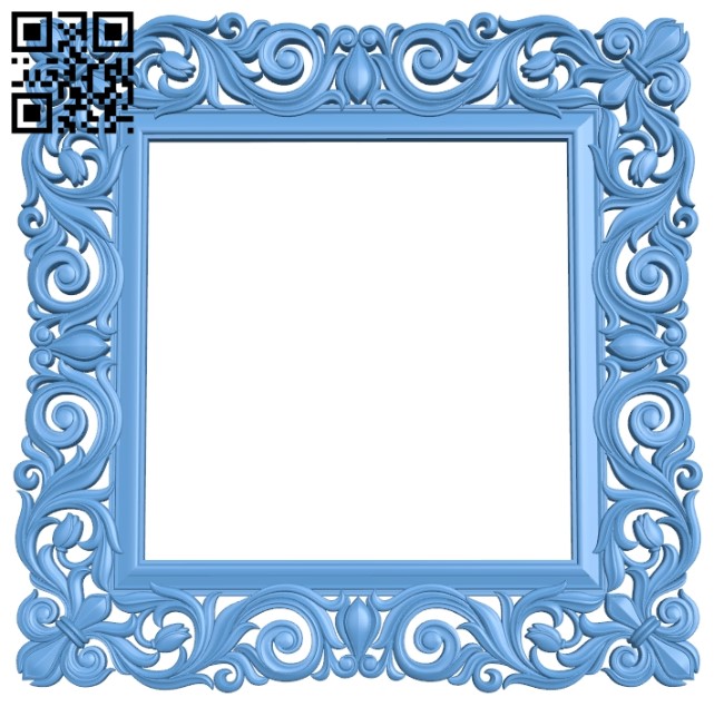 Picture frame or mirror A006438 download free stl files 3d model for CNC wood carving