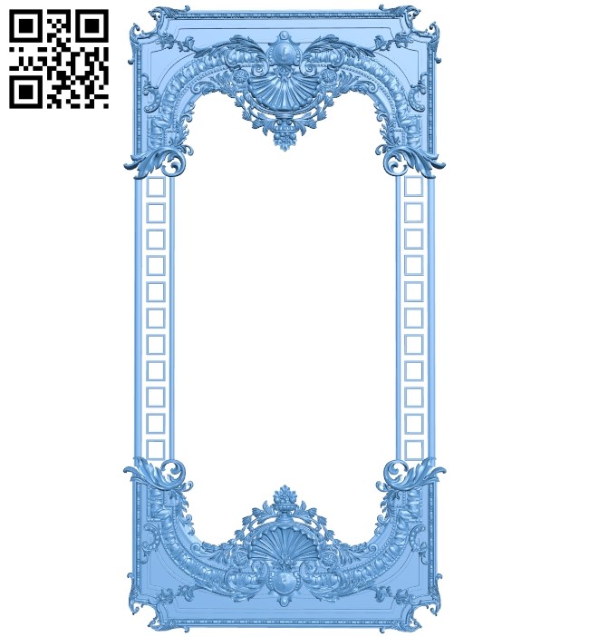 Picture frame or mirror A006439 download free stl files 3d model for CNC wood carving