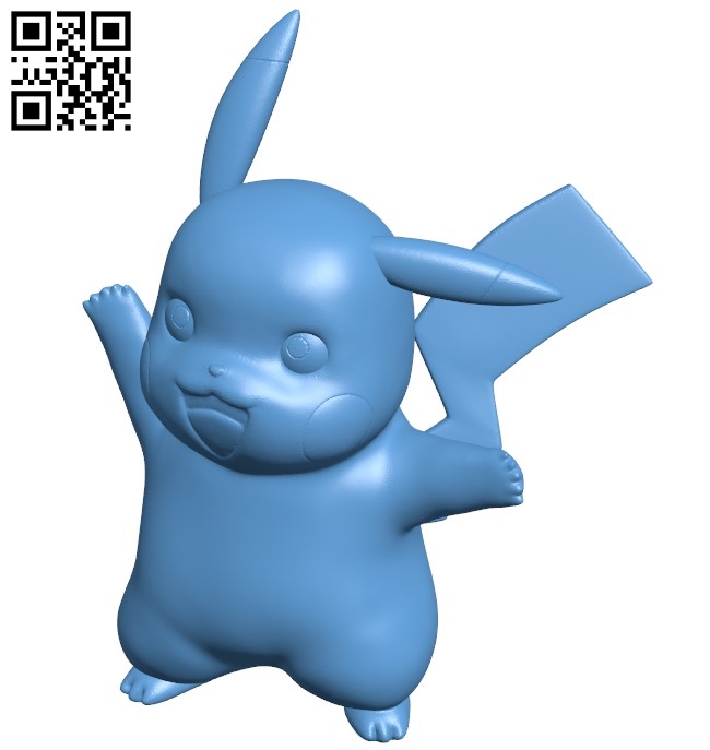 STL file POKEMON PIKACHU・Template to download and 3D print・Cults