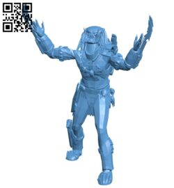 Predator – Space monster B009384 file obj free download 3D Model for CNC and 3d printer