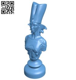 Queen – chess B009471 file obj free download 3D Model for CNC and 3d printer