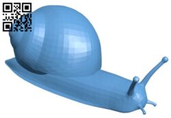 Realistic snail B009399 file obj free download 3D Model for CNC and 3d printer