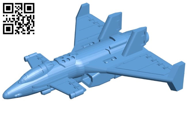 Sci-fi bomber B009508 file stl free download 3D Model for CNC and 3d printer