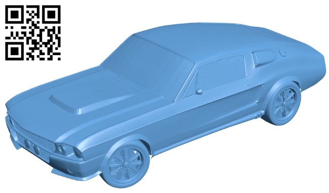 Shelby eleanor - car B009415 file obj free download 3D Model for CNC and 3d printer