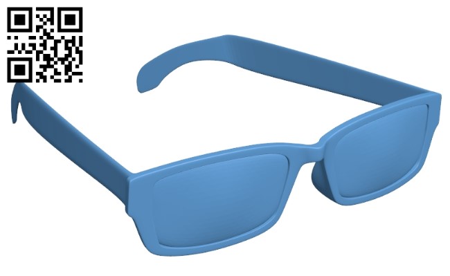 Stylish glasses B009463 file obj free download 3D Model for CNC and 3d printer