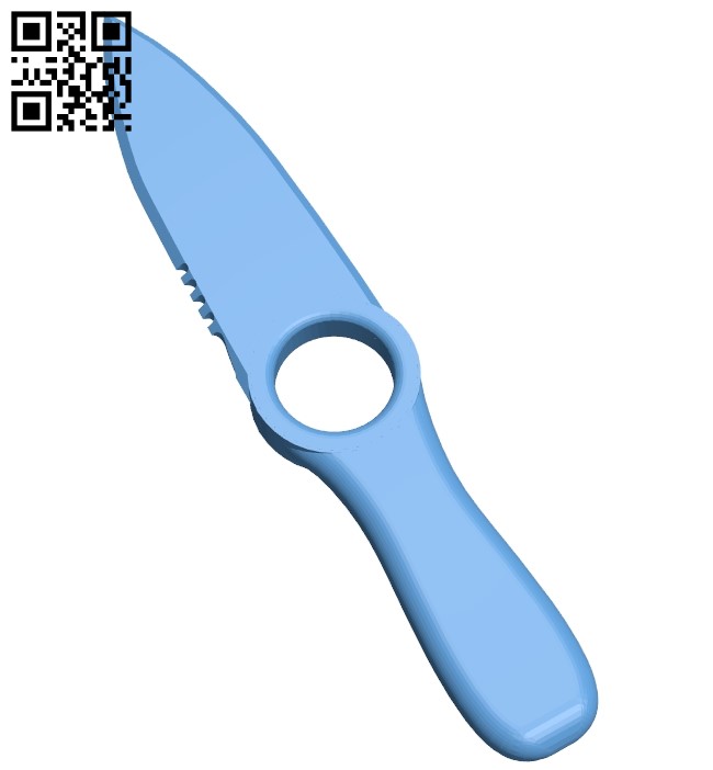 Subnautica knife B009464 file obj free download 3D Model for CNC and 3d printer
