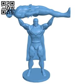 Superman vs Batman B009422 file obj free download 3D Model for CNC and 3d printer