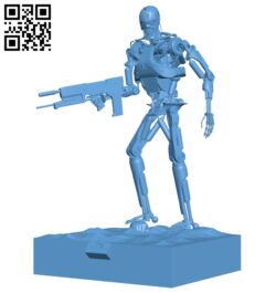 Terminator robot T2 B009433 file obj free download 3D Model for CNC and 3d printer