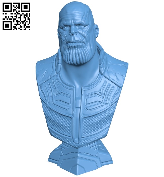 Thanos bust B009436 file obj free download 3D Model for CNC and 3d printer