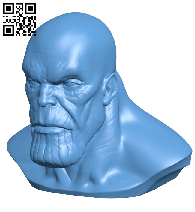 Thanos bust - superman B009522 file stl free download 3D Model for CNC and 3d printer