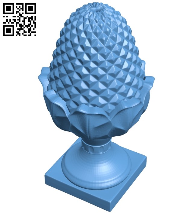 Top of the column A006384 download free stl files 3d model for CNC wood carving