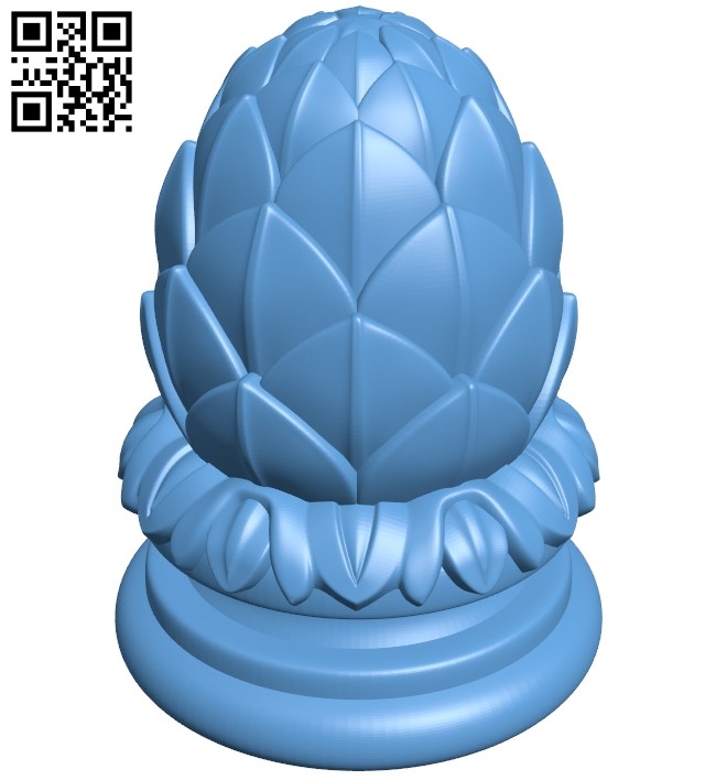 Top of the column A006385 download free stl files 3d model for CNC wood carving