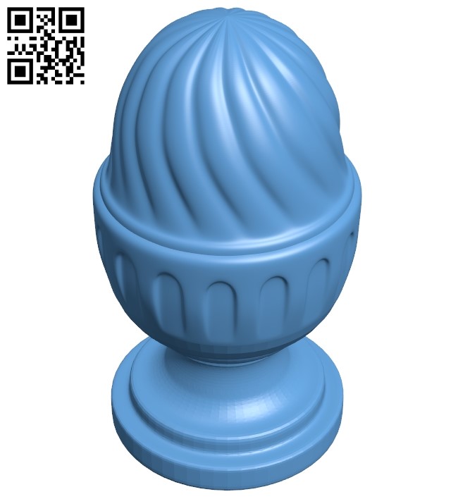 Top of the column A006386 download free stl files 3d model for CNC wood carving