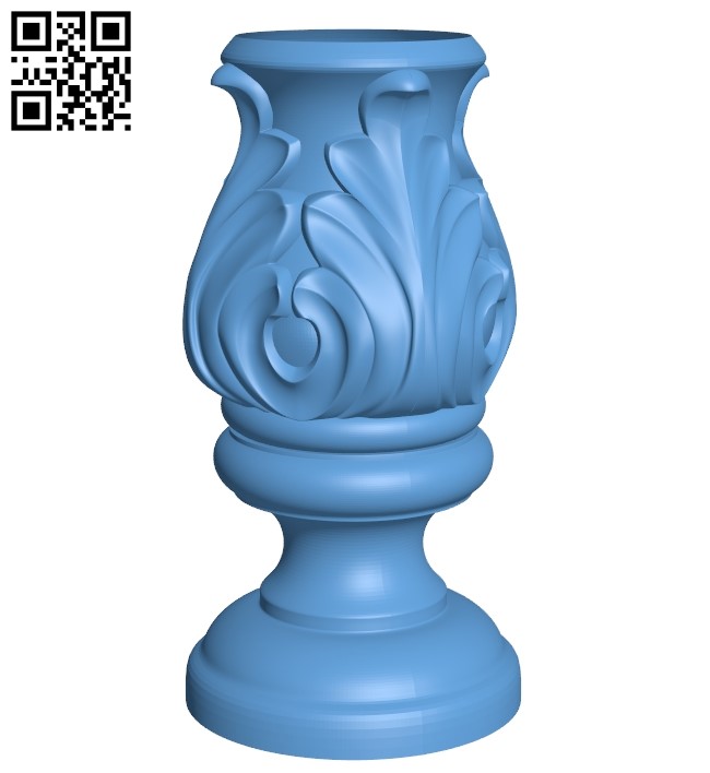 Top of the column A006387 download free stl files 3d model for CNC wood carving