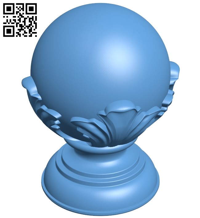 Top of the column A006388 download free stl files 3d model for CNC wood carving