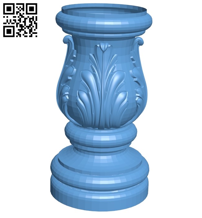 Top of the column A006411 download free stl files 3d model for CNC wood carving
