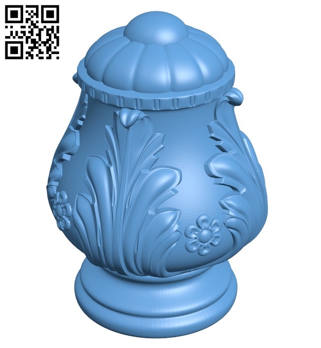 Top of the column A006412 download free stl files 3d model for CNC wood carving