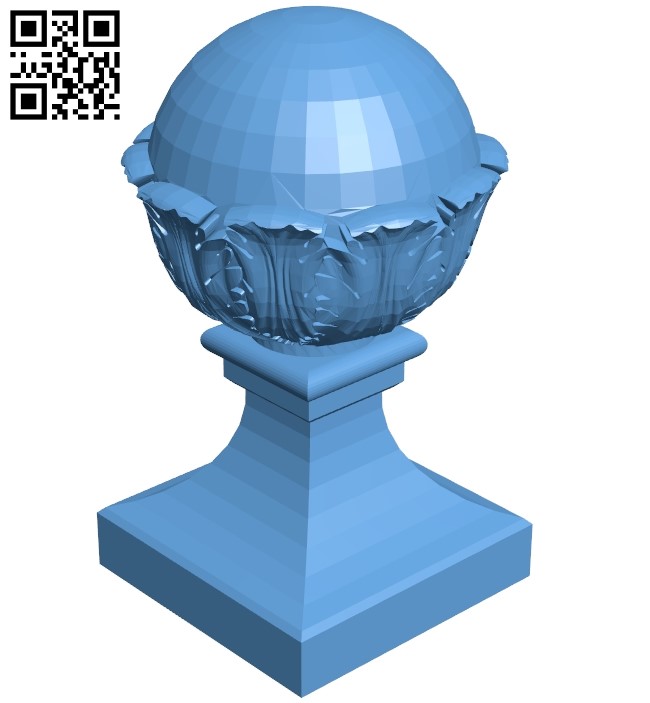 Top of the column A006413 download free stl files 3d model for CNC wood carving