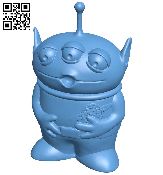 Toy Story Alien B009484 file stl free download 3D Model for CNC and 3d printer